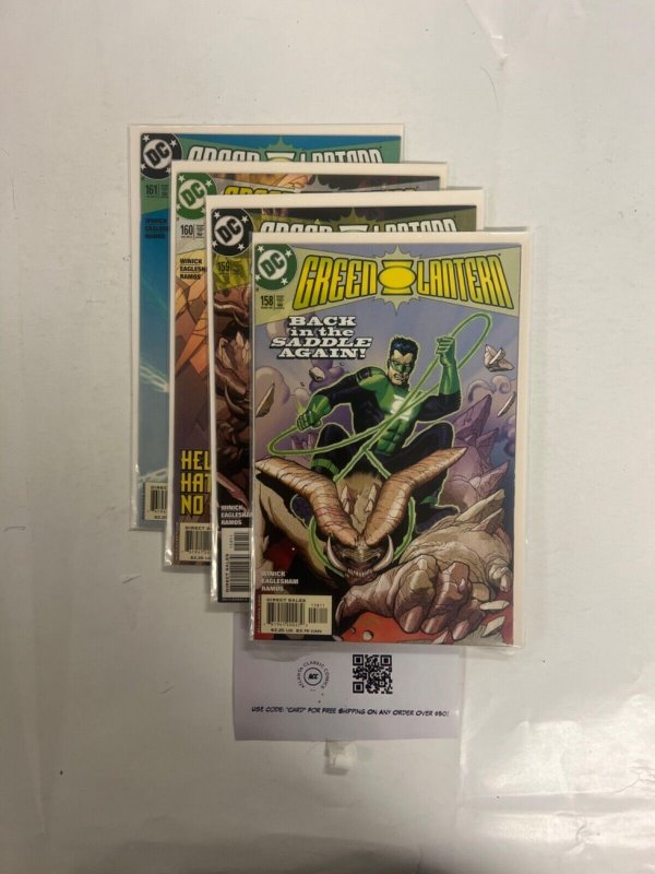 4 Green Lantern DC Comic Books # 158 159 160 161 Batman Superman Flash 29 RC37