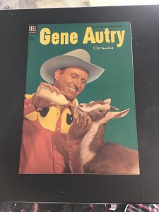 Gene Autry Comics 77 1953 Photo, feeding goat! Mid high grade! FN/VF Oregon CERT