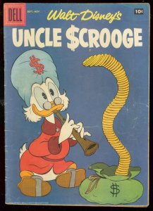 UNCLE SCROOGE #19 1957-WALT DISNEY-CARL BARKS --ART VG