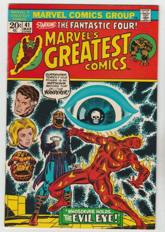 Marvel's Greatest Comics #41 (Mar-73) NM- High-Grade Fantastic Four, Mr. Fant...