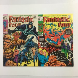 Fantastic Four 82 & 110 - Inhumans - 1st Agatha Harkness Cover - Negative Zone 