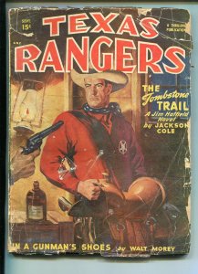 TEXAS RANGERS-09/1948-WESTERN PULP THRILLS-JIM HATFIELD-good