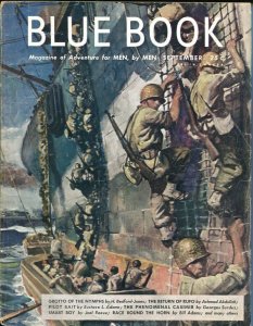 PULP:  BLUE BOOK PULP-SEPT 1945-VG/FN-STOOPS COVER-BEDFORD-JONES-SURDEZ-JOEL ...
