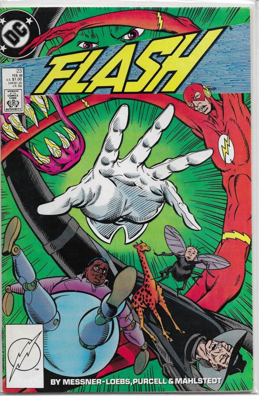 Flash (vol. 2, 1987) # 23 FN Loebs/Purcell, Chunk, Abra Kadabra