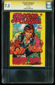 3-D COLOR CLASSICS #2 GULLIVERS TRAVELS CGC SS GRADED 7.5 - 1187290005