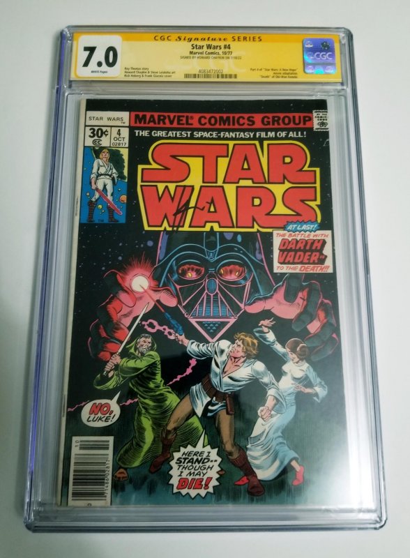 Star Wars #4 (1977 v1) CGC 7.0 SS Signed Howard Chaykin FREE SHIPPING