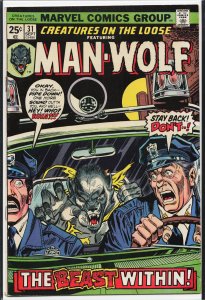 Creatures on the Loose #31 (1974) Man-Wolf