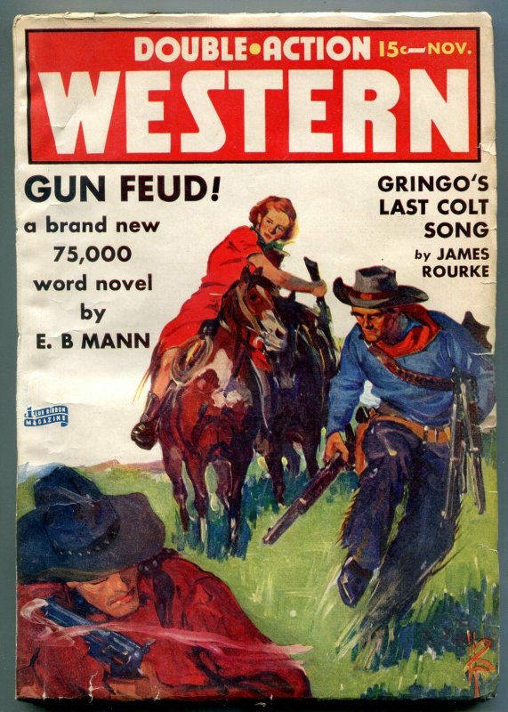 Double Action Western Pulp November 1939- Gringos Last Colt Song