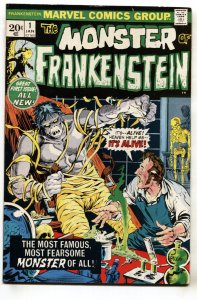 Monster of Frankenstein #1--1973--Marvel--Horror--comic book--VF