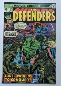 Defenders #27 (Sept 1975, Marvel) VF- 7.5 1st brief appearance Starhawk