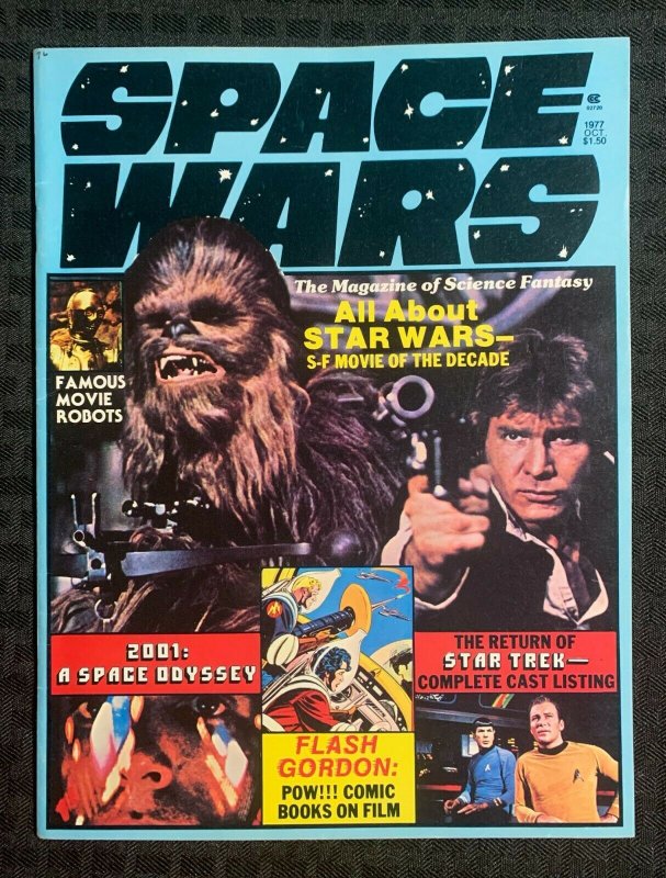 1977 SPACE WARS Warren Magazine #1 FVF 7.0 Star Wars / Star Trek