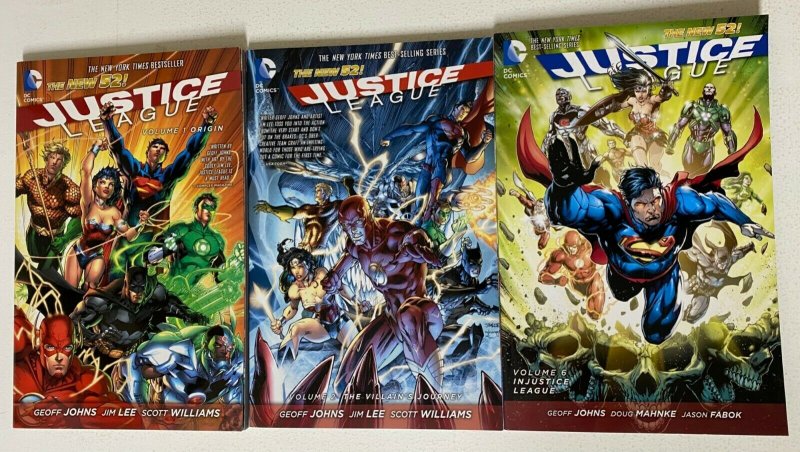 Justice League TPB SC #1,2,6 8.0 VF (2012-16 New 52) 