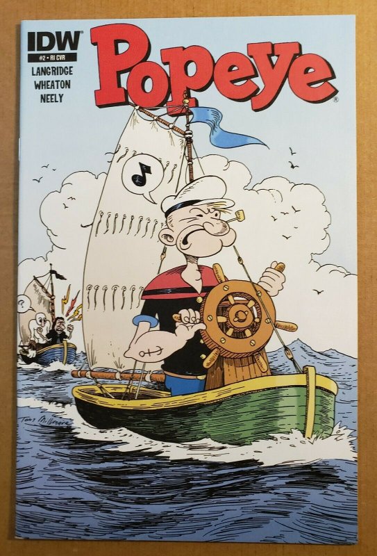 POPEYE # 2 RETAILER INCENTIVE COVER IDW 2010 FIST PRINT NM 