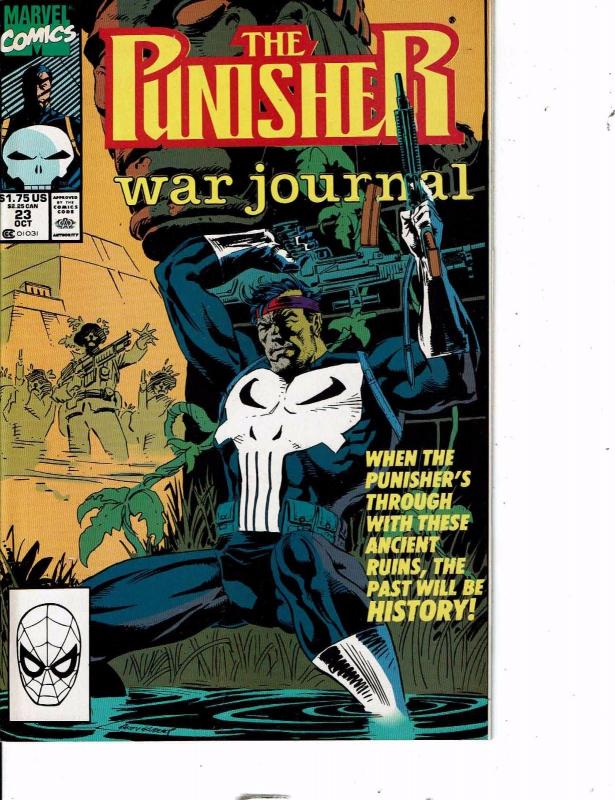 Lot Of 5 The Punisher War Journal Marvel Comic Book #21 23 24 25 27 AH8