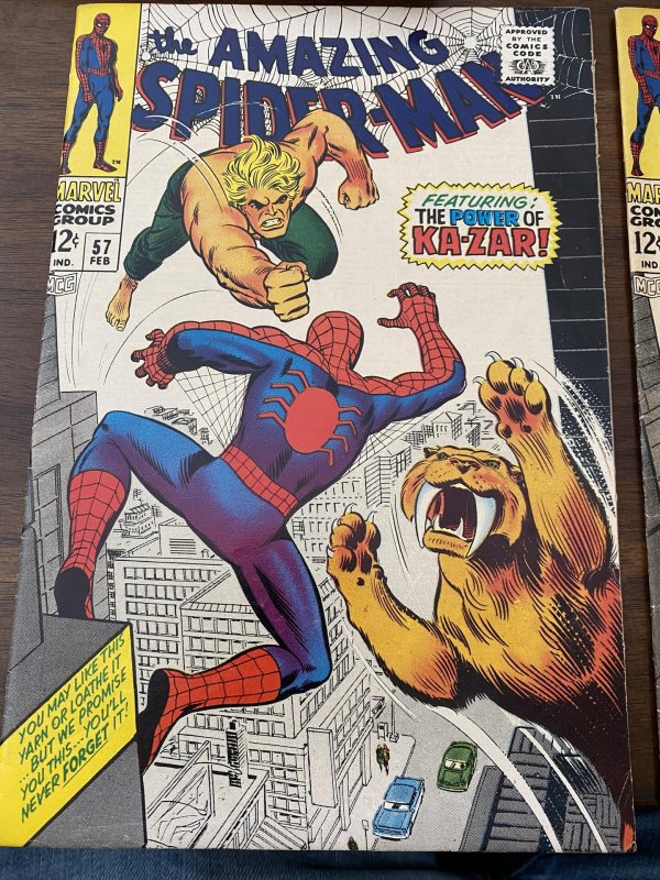 The Amazing Spider-Man #57 (1968)kazar and zabu