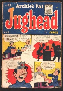 Archie's Pal Jughead #31 1955-soda shop cover-Betty-Veronica-FR/G