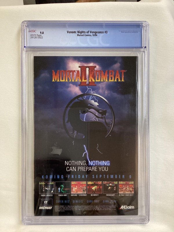 Venom: Nights of Vengeance #3 - CGC 9.8 - Marvel - 1994 - Howard Mackie, Ron Lim 