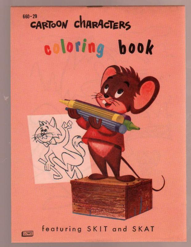 Cartoons For Coloring #660-29 1960-Skit & Skat-premium-unused-NM