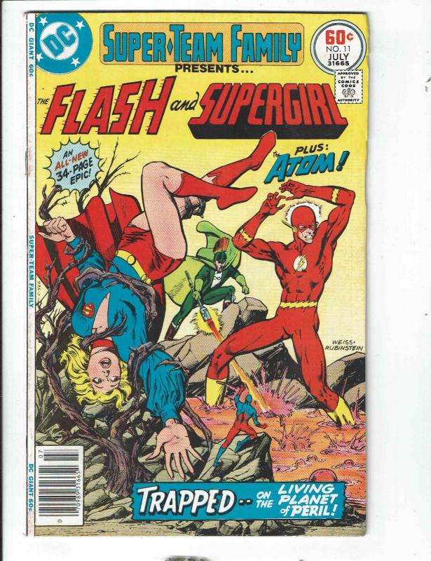 Super-Team Family # 11 VF DC Comic Book Flash Supergirl Atom 1977 TD1