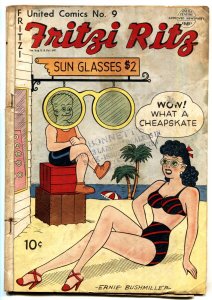 Fritzi Ritz #9 1950-United Features-Fritzi Ritz and Phil cover-Spicy Good Girl A