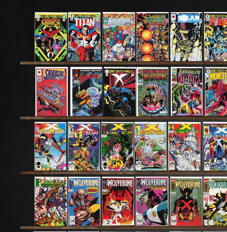 Huge Lot 150+ Comics with X-Factor, Wolverine, Fantastic Four & More!