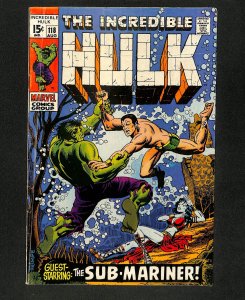 Incredible Hulk (1962) #118 Sub-Mariner!!