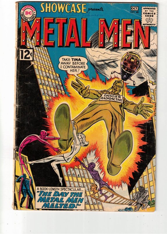 Showcase #40 (1962) VG/FN Rare 4th Appearance Metal Men key mid-grade Utah CERT!