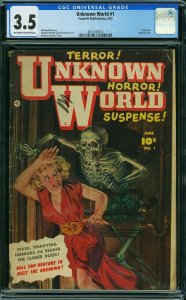 Unknown World #1 (1952) CGC 3.5 VG-