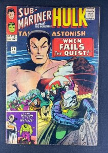 Tales to Astonish (1959) #74 FN- (5.5) Sub-Mariner Hulk Gene Colan Cover and Art