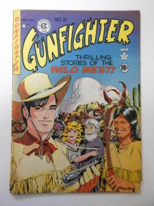 Gunfighter #12 (1949) FR/GD Condition 1/2 book-length spine split, 5 in tear bc