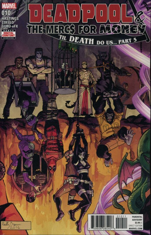 Deadpool And The Mercs For Money (2nd Series) #10 VF ; Marvel | Last Issue