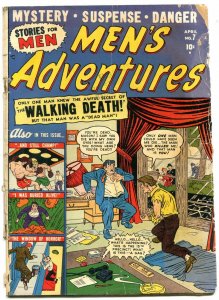 Men's Adventures #7 1950- Atlas Golden Age- reading copy