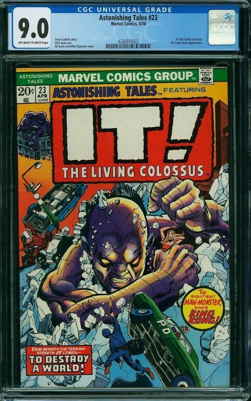ASTONISHING TALES #23, CGC 9.0 VFNM