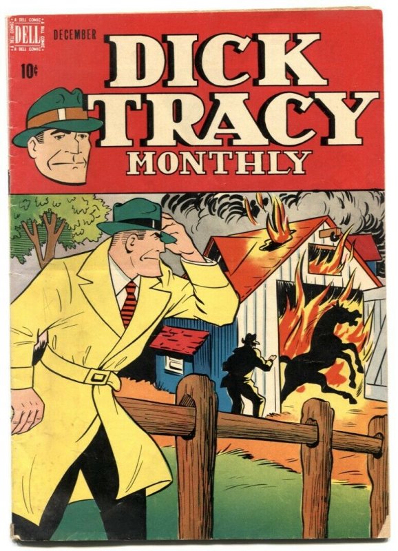 Dick Tracy #12 1948- Dell comics- Chester Gould VG-