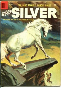Lone Rangers Famous Horse Hi-Yo Silver-#15 1955-Dell-painted cover-VF