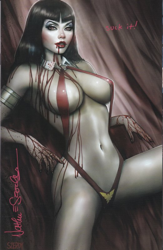 Dynamite Vampirella Dracula Unholy #1 Comics Elite Excl Signed Nathan Szerdy NM