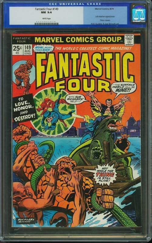 Fantastic Four #149 (1974) CGC 9.4 NM