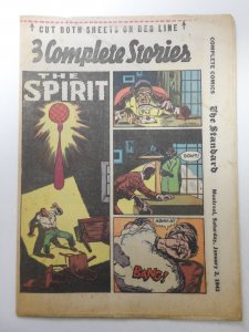 The Spirit #136 (1943) Newsprint Comic Insert Rare!