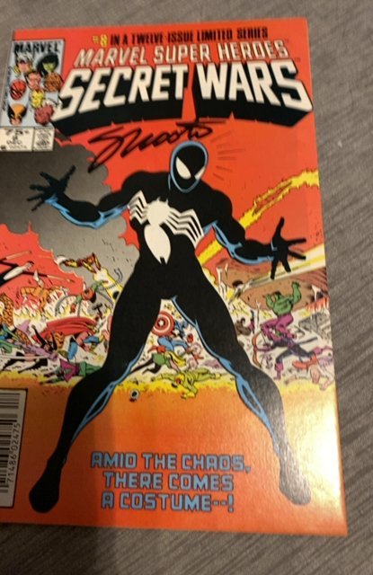 Marvel Super Heroes Secret Wars #8 signed by writer Jim shooter higher grade