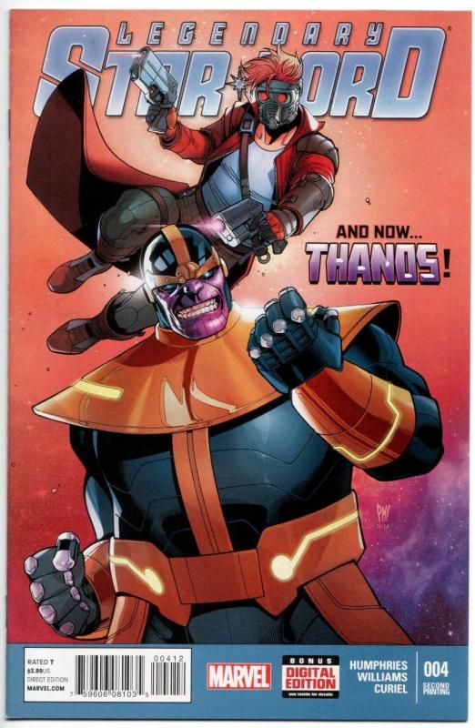 Legendary Star Lord #4 / 2nd Printing Variant / Thanos (Marvel, 2015) NM