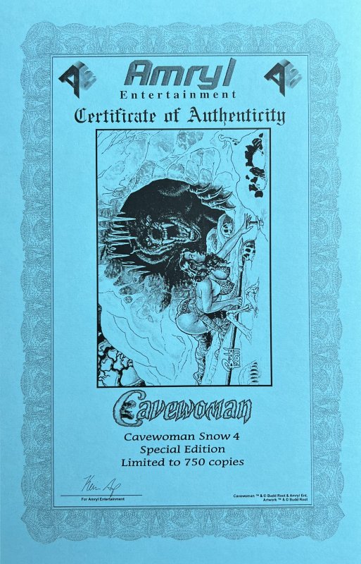 Cavewoman: Snow #4 Budd Root Special Edition (2011) NM Condition