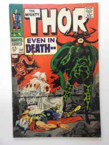 Thor #150  (1968) GD/VG Condition! Moisture damage, rust on bottom staple