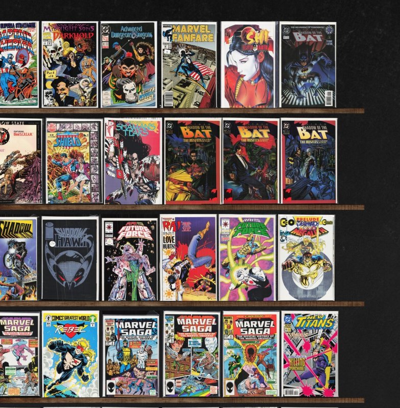 Huge Lot 150+ Comics with Sludge, Solution, Shadowman, Rai, Solitaire & More!