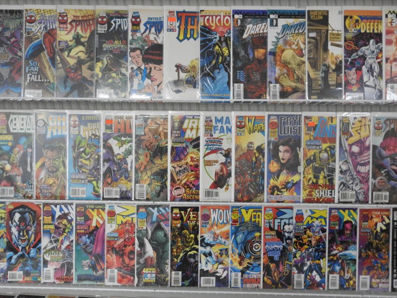 Huge Lot 150+ Comics W/ Spider-Man, Daredevil, X-Men, Hulk+ Avg VF+ Condition!!