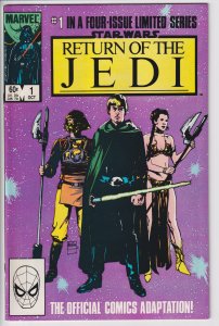 STAR WARS RETURN OF THE JEDI #1 (Oct 1983) 1st film Jabba the Hutt NM+ 9.6 white