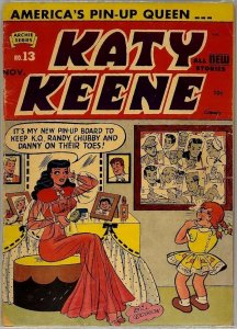 Katy Keene #13 Archie 1953 CBCS 3.0 GD/VG Golden Age Graded Comic W/ Paper Dolls