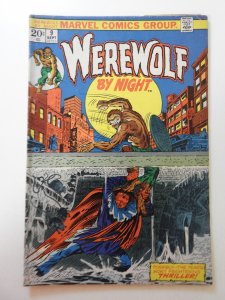 Werewolf by Night #9 (1973) VG Condition moisture stain