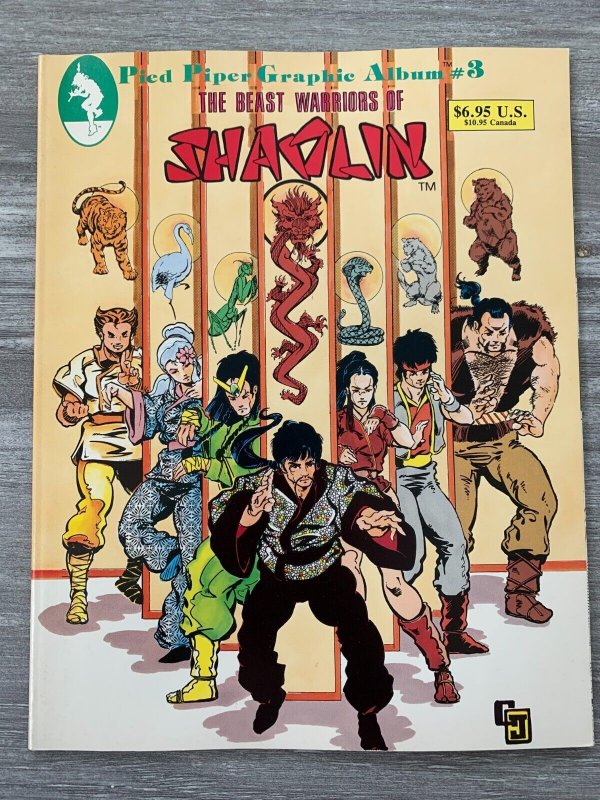 1986 BEAST WARRIORS OF SHAOLIN Pied Piper Graphic Album #3 VF 8.0 1st Printing