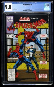 Spider-Man (1990) #33 CGC NM/M 9.8 White Pages Punisher!