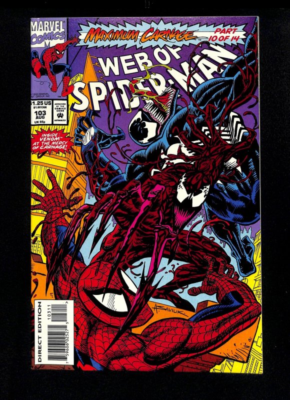 Web of Spider-Man #103 Venom Maximum Carnage!